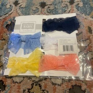 Hudson Baby Blue Hair Accessories Soft Fabric Scrunchies